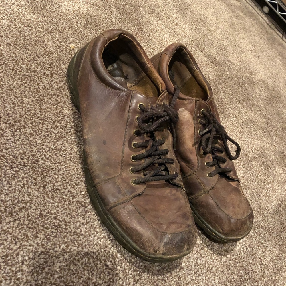 B.O.C. Born Men’s 11.5 genuine leather brown lace up comfort shoes casual dress